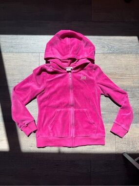Juicy Couture Y2K Kids Pink Zip Up Hoodie